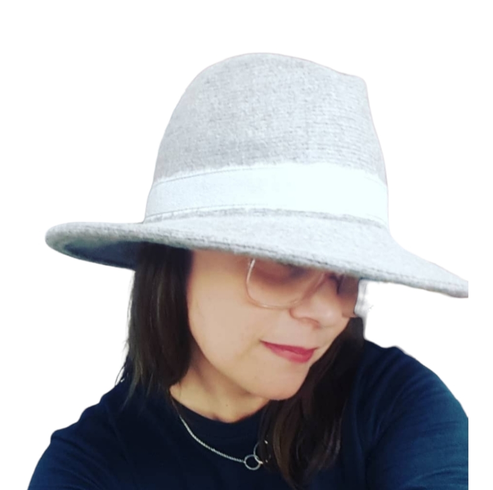 Wool Fedora Light Grey